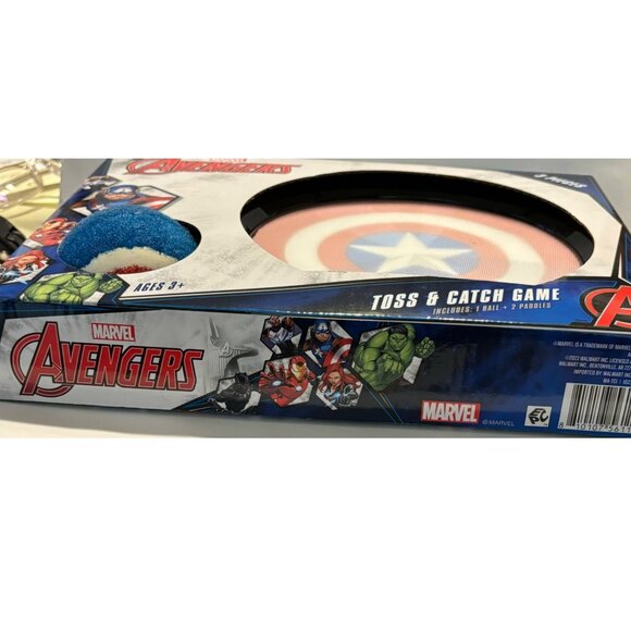 Marvel Avengers Toss & Catch Game  Includes 1 Ball‎ & 2 Paddles - Picture 2 of 6
